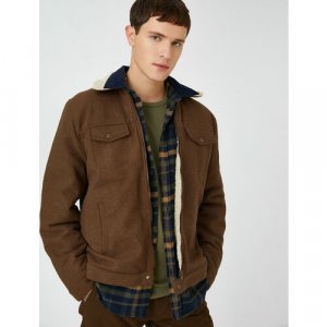 Пиджак , размер M, коричневый KOTON. Цвет: коричневый/светло-коричневый