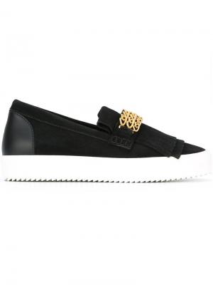 Слипоны May London Giuseppe Zanotti Design. Цвет: чёрный