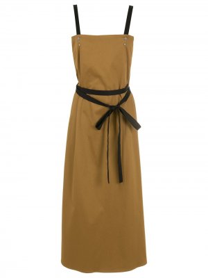 Платье с завязками и открытой спиной Gloria Coelho. Цвет: коричневый