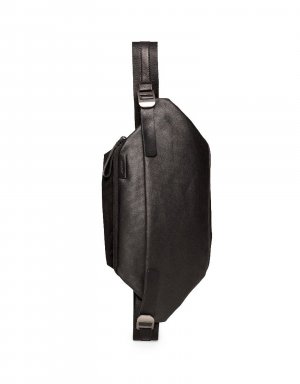 Черный - Рюкзак на одно плечо из холщовой ткани с покрытием Isarau , Côte&Ciel