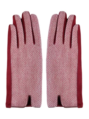 Перчатки женские ZW-ANG166 бордовые, one size Pretty Mania. Цвет: бордовый