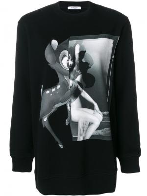Bambi patch sweatshirt Givenchy. Цвет: чёрный