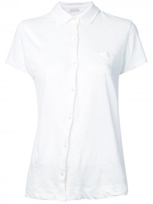 Рубашка с короткими рукавами Massimo Alba. Цвет: белый