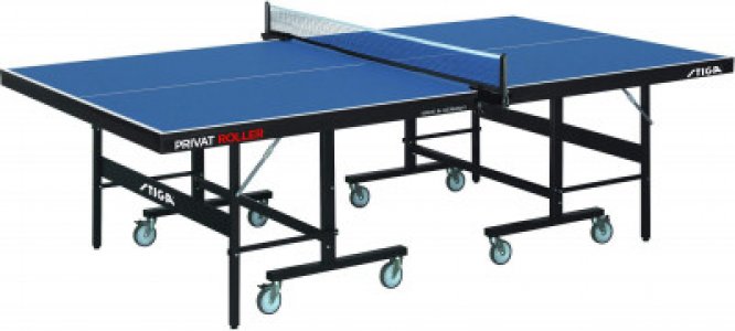 Теннисный стол для помещений Privat Roller CSS Stiga. Цвет: синий