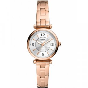 Наручные часы Carlie, белый, розовый FOSSIL. Цвет: белый/розовый
