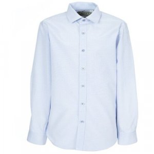 Школьная рубашка , размер 146-152, голубой Tsarevich. Цвет: голубой