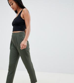 Трикотажные брюки галифе ASOS DESIGN Petite Ultimate. Цвет: зеленый
