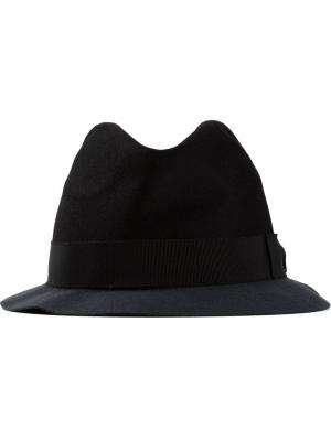 Шляпа трилби с контрастной отделкой Lanvin. Цвет: чёрный