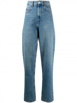 Зауженные джинсы с завышенной талией Isabel Marant Étoile. Цвет: синий