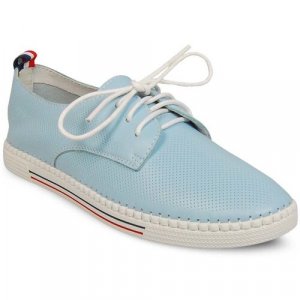 Полуботинки , размер 36, голубой PM Shoes. Цвет: голубой