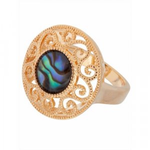 Кольцо помолвочное , ракушка, размер 20, мультиколор Lotus Jewelry. Цвет: микс/мультиколор