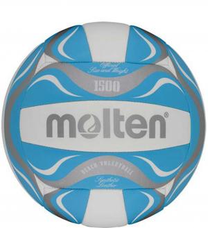 Мяч волейбольный Molten. Цвет: голубой