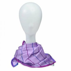 Платок Marina DEste, натуральный шелк, 53х53 см, фиолетовый D'Este. Цвет: фиолетовый