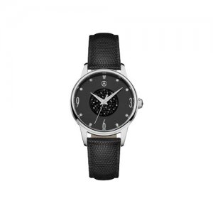 Наручные часы Mercedes-Benz, черный MERCEDES-BENZ. Цвет: черный