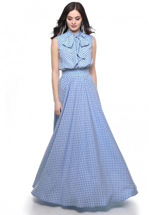 Платье Olivegrey ASEL. Цвет: голубой