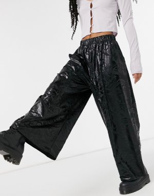 Широкие трикотажные брюки с мраморным принтом -Мульти Bolongaro Trevor