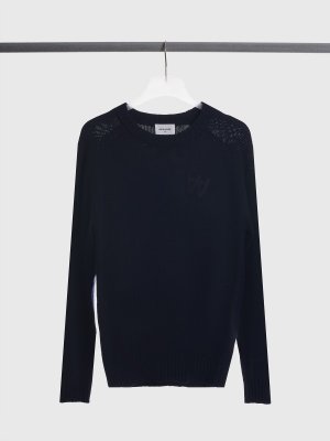Пуловер WOOD. Цвет: темно-синий