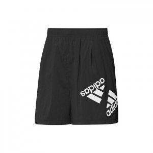 Logo Print Straight-Leg Sports Shorts Women Bottoms Black HE9952 Adidas