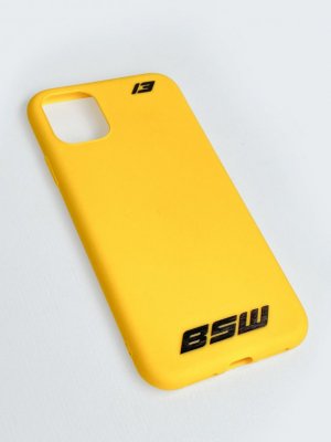 Чехол силиконовый для телефона BSW 13 Black Star Wear. Цвет: желтый