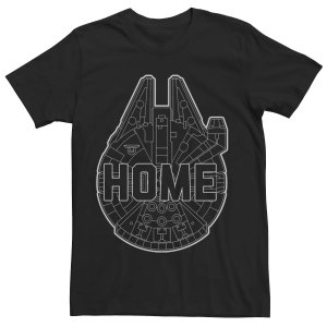 Мужская классическая домашняя футболка «Звездные войны: Сокол тысячелетия» Licensed Character