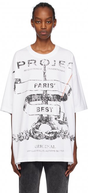 Белая футболка с надписью Paris' Best Y/Project