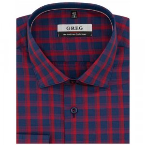 Рубашка , размер 174-184/43, красный GREG. Цвет: красный