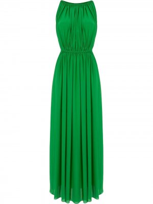 Длинное платье со складками Gianluca Capannolo. Цвет: зеленый