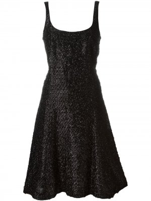 Платье с эффектом мишуры Stephen Sprouse Pre-Owned. Цвет: черный