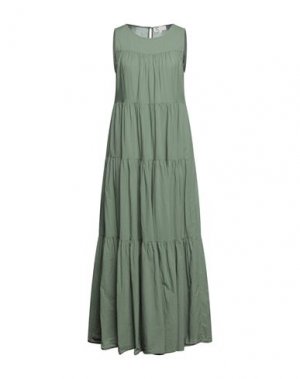 Длинное платье LOCAL APPAREL. Цвет: зеленый-милитари