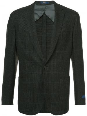 Фактурный твидовый пиджак Polo Ralph Lauren. Цвет: коричневый