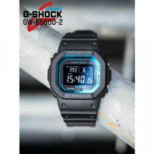 Наручные часы G-Shock GW-B5600-2, черный, бирюзовый CASIO. Цвет: черный/бирюзовый/черный-голубой