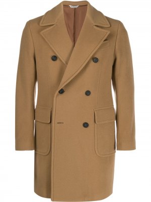 Двубортное пальто Manuel Ritz. Цвет: коричневый