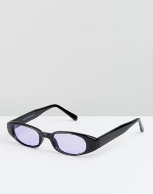 Черные солнцезащитные очки кошачий глаз Reclaimed Vintage. Цвет: черный