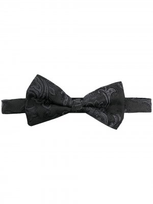 Жаккардовый галстук-бабочка с узором пейсли ETRO. Цвет: черный