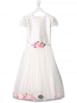 Платье с цветочным принтом Lesy. Цвет: белый
