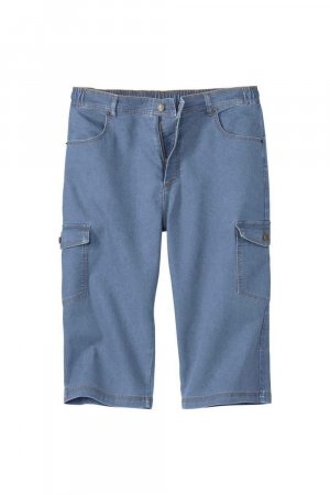 Укороченные брюки-карго стрейч , синий Atlas for Men