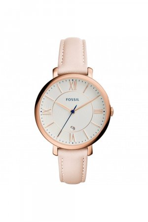 Модные аналоговые кварцевые часы Jacqueline из нержавеющей стали - Es3988 , белый Fossil