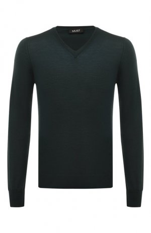 Пуловер из кашемира и шелка MUST. Цвет: зелёный