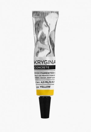 Средство Krygina Cosmetics универсальное для макияжа. Кремовый пигмент Concrete Yellow, 4,5 мл. Цвет: желтый