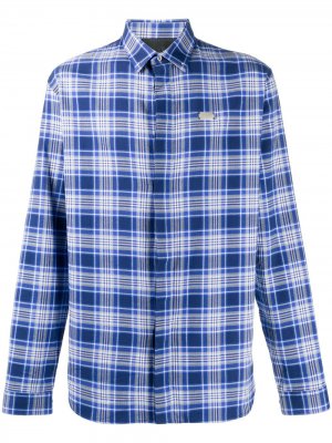 Рубашка с длинными рукавами и логотипом Philipp Plein. Цвет: синий