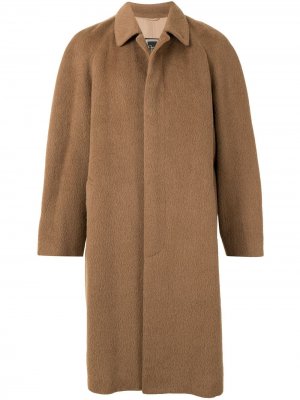 Пальто на пуговицах Christian Dior. Цвет: коричневый