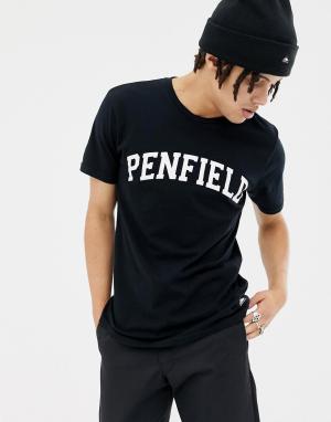 Черная футболка с логотипом -Черный Penfield