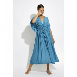 Платье , размер S/М, голубой Selmark. Цвет: голубой