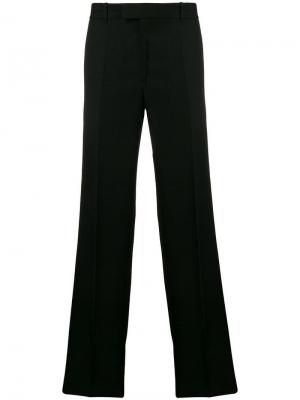 Широкие прямые классические брюки Helmut Lang. Цвет: черный