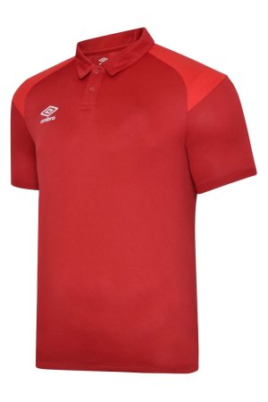Рубашка-поло из полиэстера Umbro, красный UMBRO