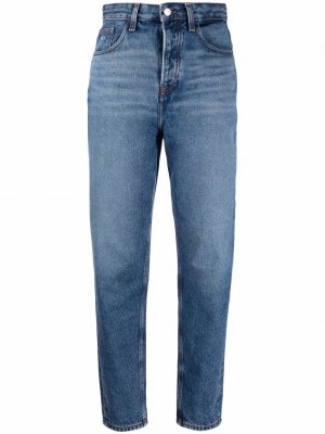 Зауженные джинсы с завышенной талией Tommy Hilfiger. Цвет: синий