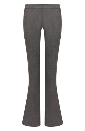 Шерстяные брюки Balmain. Цвет: серый