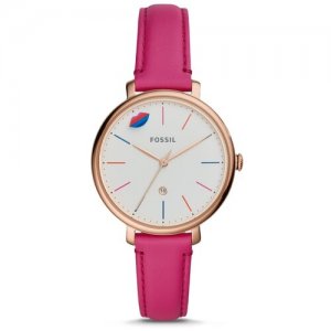 Наручные часы Jacqueline 51835, розовый, белый FOSSIL. Цвет: розовый