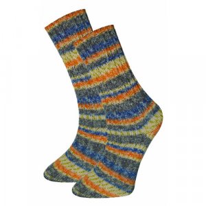 Носки , размер 36-40, серый, оранжевый, синий, зеленый Himalaya. Цвет: серый/синий/оранжевый/зеленый