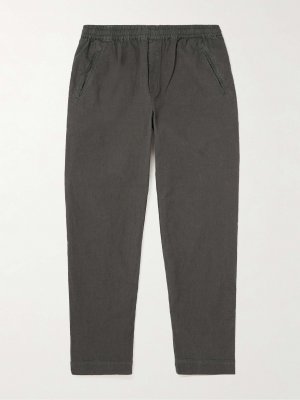 Узкие брюки прямого кроя из хлопка и парусины в сборе FOLK, серый Folk